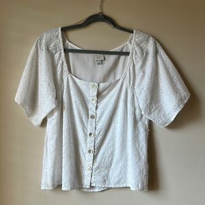 A New Day Target Boho White Top